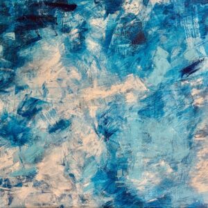 Blue Depth - 48x24 - Acrylic on Canvas