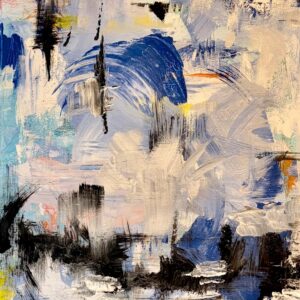 Interruptions in Blue - 16x20 - Acrylic on Canvas