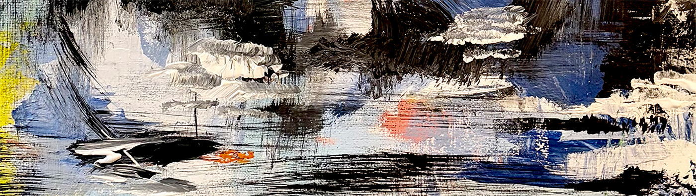 Cropped image of Interruptions in Blue for blog head