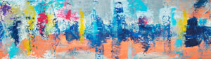 image of urban weather large interior painting